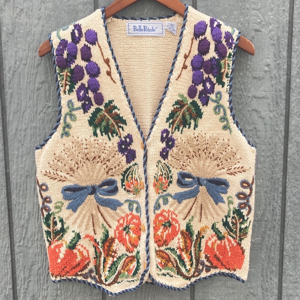 Vintage Famers Market Farm Girl Sweater Vest